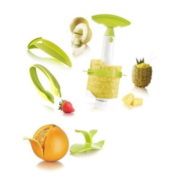 Vacu Vin Fruit Preparation 5 Piece Kitchen Gadget Set in Green - Picture 2 of 5